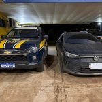 PRF recupera veículo em Água Clara (MS)