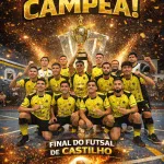 Campeonato de Férias de Futsal 2026 entra para a história e consagra a Mão Negra como campeã em uma noite inesquecível em Castilho