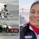 Comissária sobrevive após ser arremessada com assento em acidente aéreo em Nova York