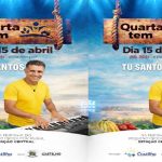 Hoje tem Tu Santos na Feirinha do Produtor de Castilho