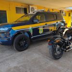 PRF recupera motocicleta em Água Clara (MS)
