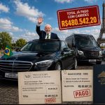 Governo já reservou e pagou carrões para Lula em Paris: R$480 mil