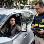 Motorista é parado na blitz de trânsito, ao ser requisitada a CNH ele entrega a versão digital do documento e é questionado por agente, homem alega ter deixado sua carteira em casa e não estar com a CNH física no momento