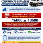 Veja os Horários para a confirmação de Viagem na Central de Ambulância