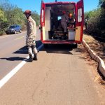 5º GBM realiza atendimento de Três vítimas de acidente de trânsito em Três Lagoas