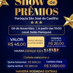 Paróquia São José inicia vendas de cartelas para o Show de Prêmios 2026