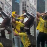 Petista queria atirar sinalizadores contra multidão e foi impedido por manifestantes